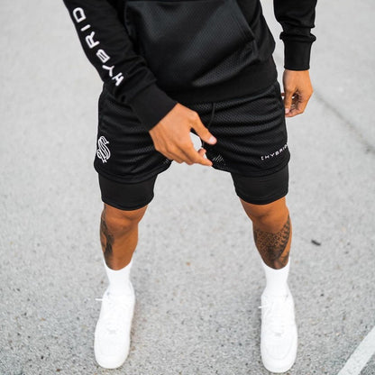 Sports Double Layer Shorts For Men