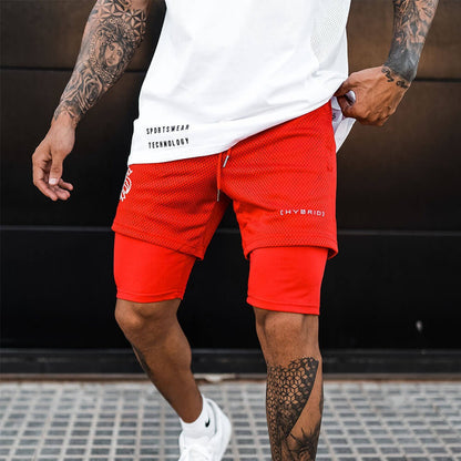 Sports Double Layer Shorts For Men