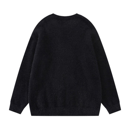 Crewneck Sweater Loose Casual Versatile Couple Top