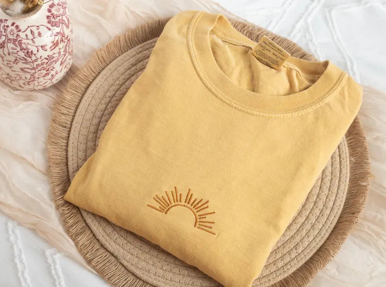 Embroidered Sun T-shirt