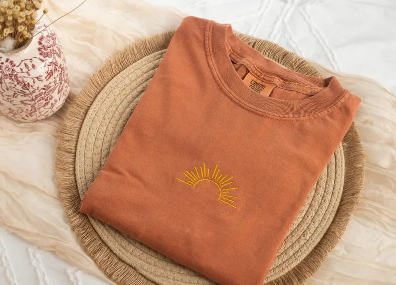 Embroidered Sun T-shirt