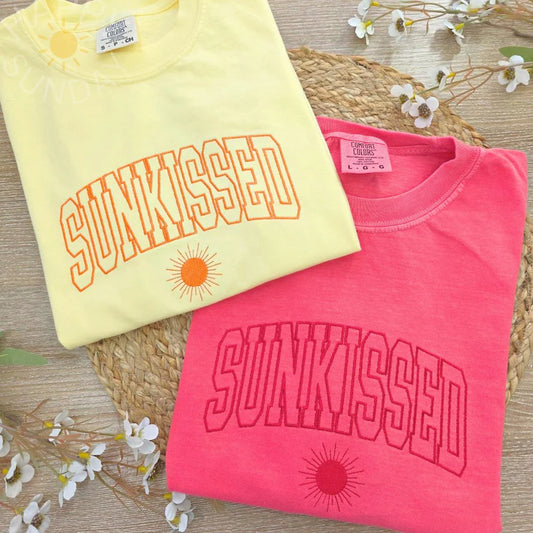 Sunkissed Embroidered Comfort Colors Shirt